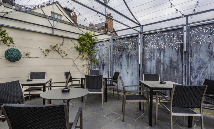 Outside seating area